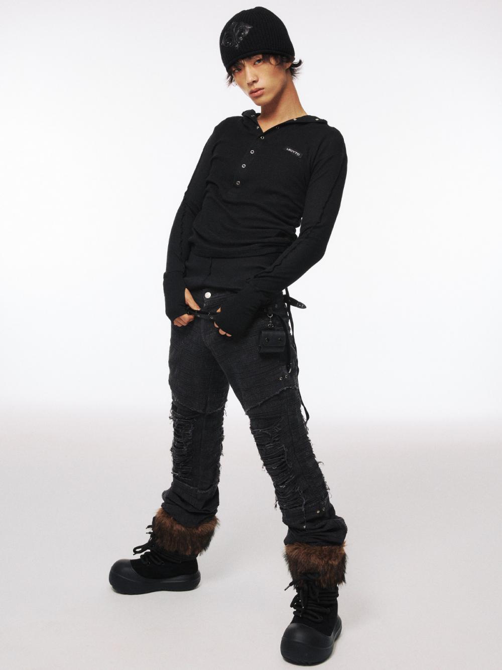 スカディロープファーブーツ_[ブラック] | LECYTO | HANA(ハナ) #3