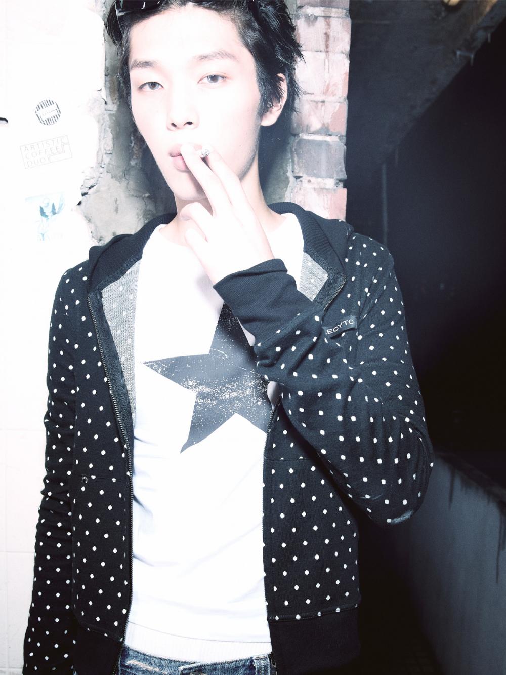 ポルカドット フーディー ジップアップ_[ブラック] | LECYTO | HANA(ハナ) #5