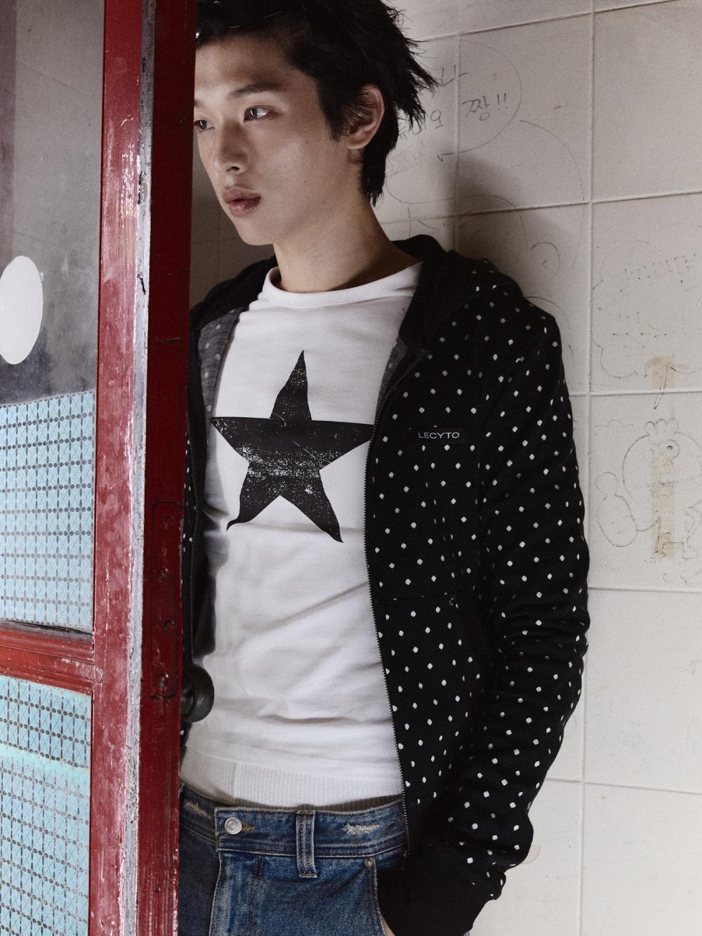 ポルカドット フーディー ジップアップ_[ブラック] | LECYTO | HANA(ハナ) #10