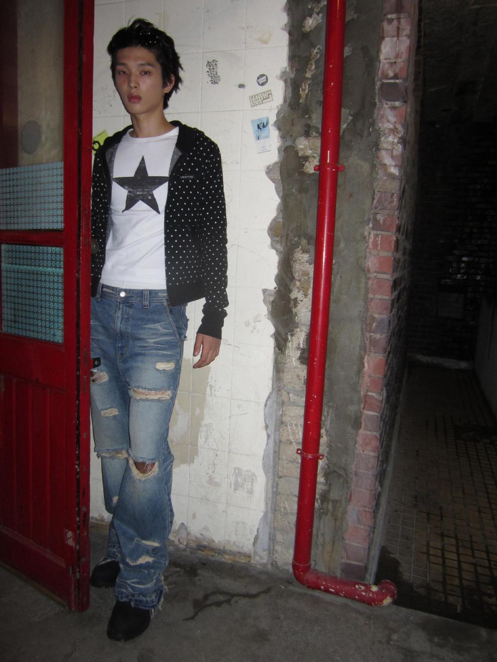 ポルカドット フーディー ジップアップ_[ブラック] | LECYTO | HANA(ハナ) #12