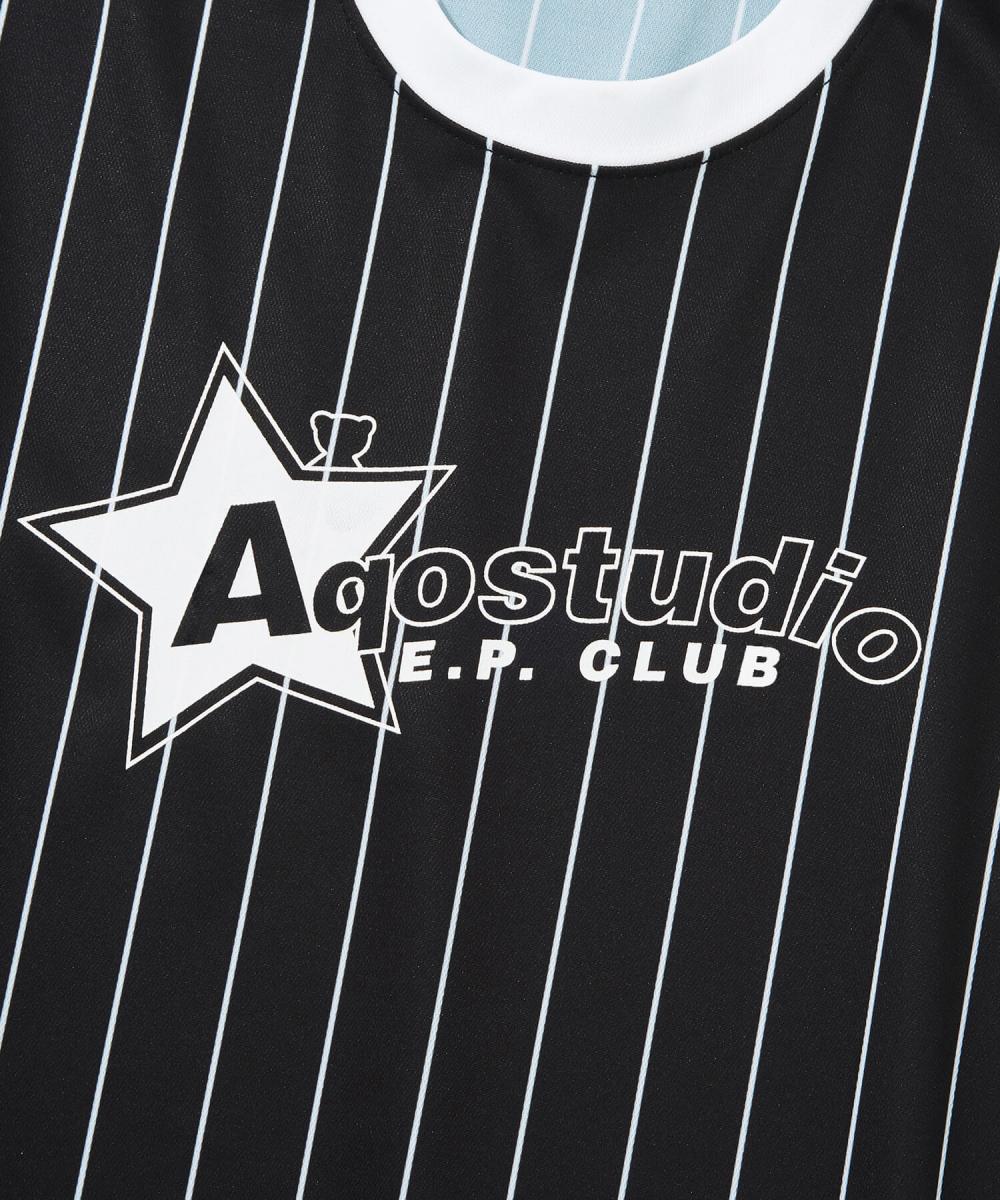 スターロゴ スポーツジャージTシャツ ブラック | AQO studio space | HANA(ハナ) #8