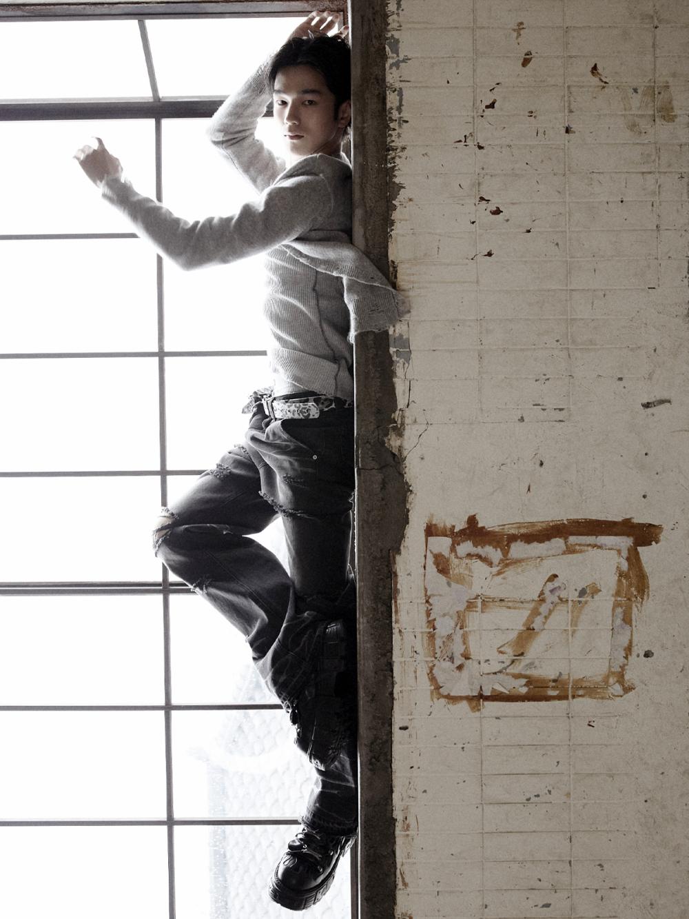 デストロイド ラウンドウールニットカーディガン_[M.グレー] | LECYTO | HANA(ハナ) #4