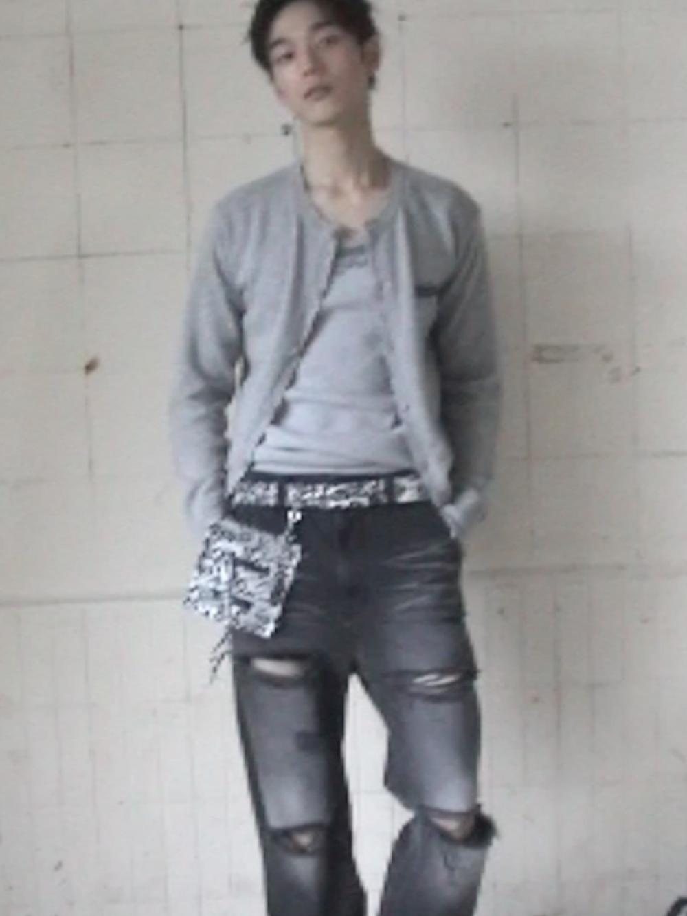 デストロイド ラウンドウールニットカーディガン_[M.グレー] | LECYTO | HANA(ハナ) #11