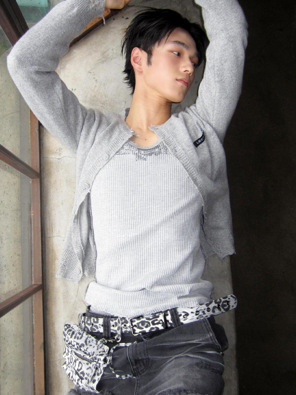 デストロイド ラウンドウールニットカーディガン_[M.グレー] | LECYTO | HANA(ハナ) #14