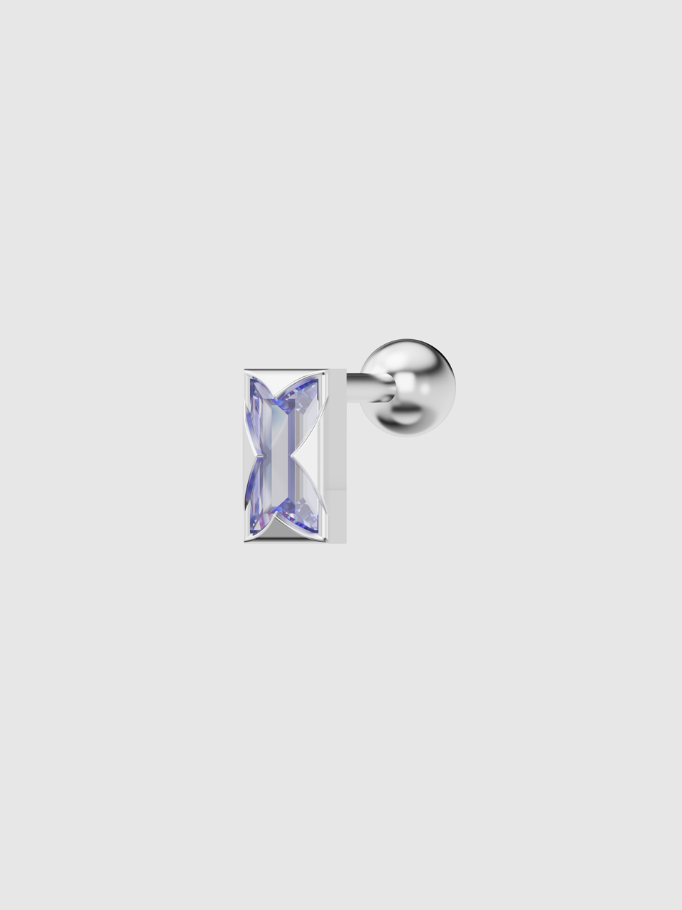 バゲットキュービックピアス | museeart | HANA(ハナ) #5