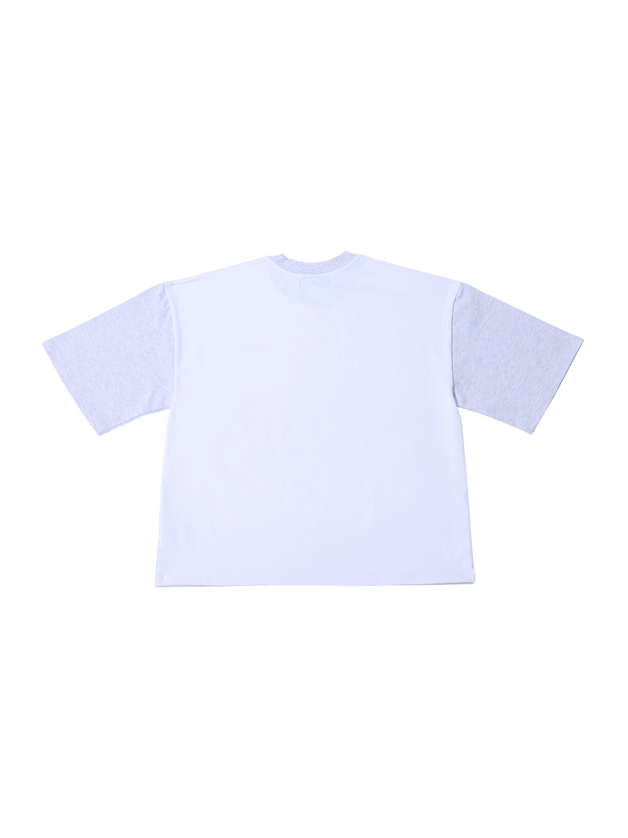 オーバーサイズコントラストTシャツ_メカンジグレー | XOXOGOODBOY | HANA(ハナ) #2