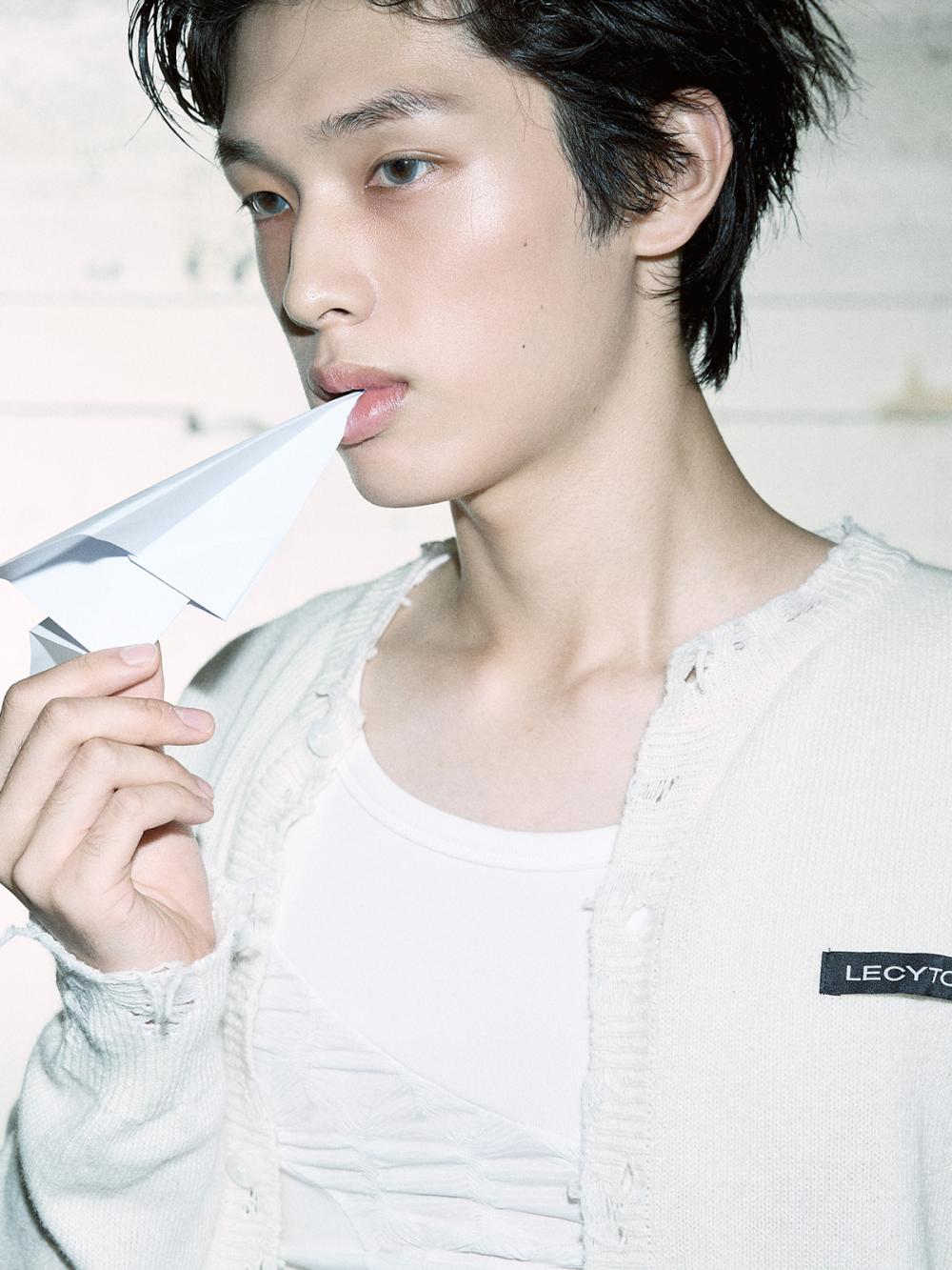 デストロイド ラウンドウールニットカーディガン_[アイボリー] | LECYTO | HANA(ハナ) #6