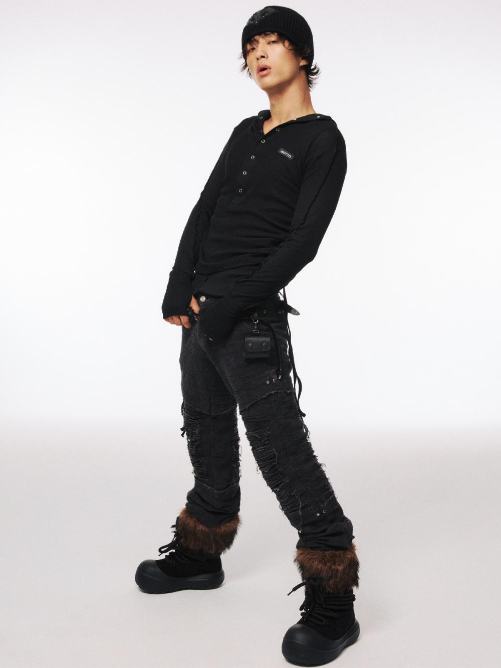 オクタヴィア レザーベルトバッグ_[ブラック] | LECYTO | HANA(ハナ) #7