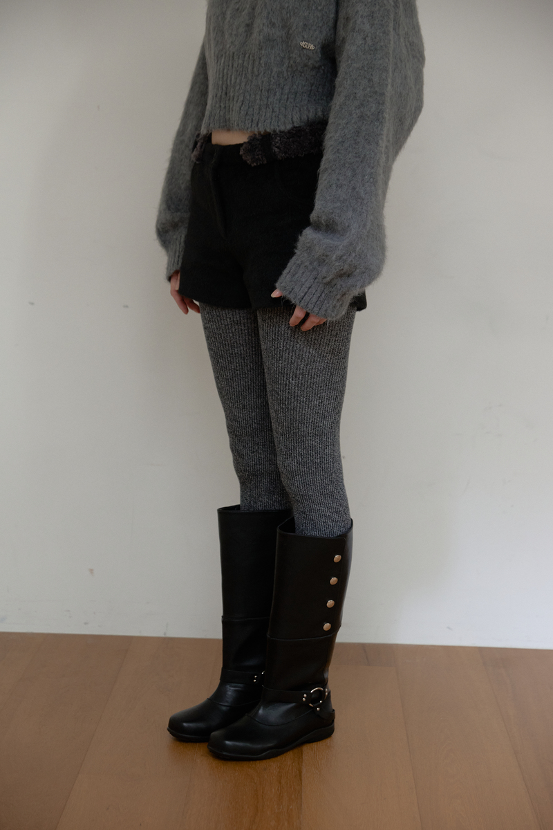 ファーベルト マイクロパンツ (ブラック) | ASURA | HANA(ハナ) #9