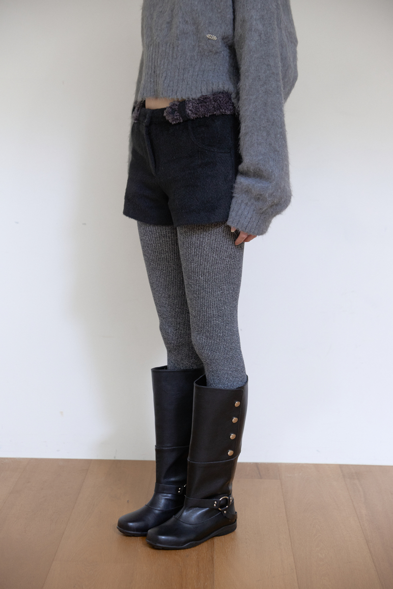 ファーベルト マイクロパンツ (ブラック) | ASURA | HANA(ハナ) #11