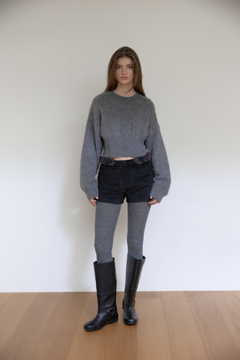 ファーベルト マイクロパンツ (ブラック) | ASURA | HANA(ハナ) #12