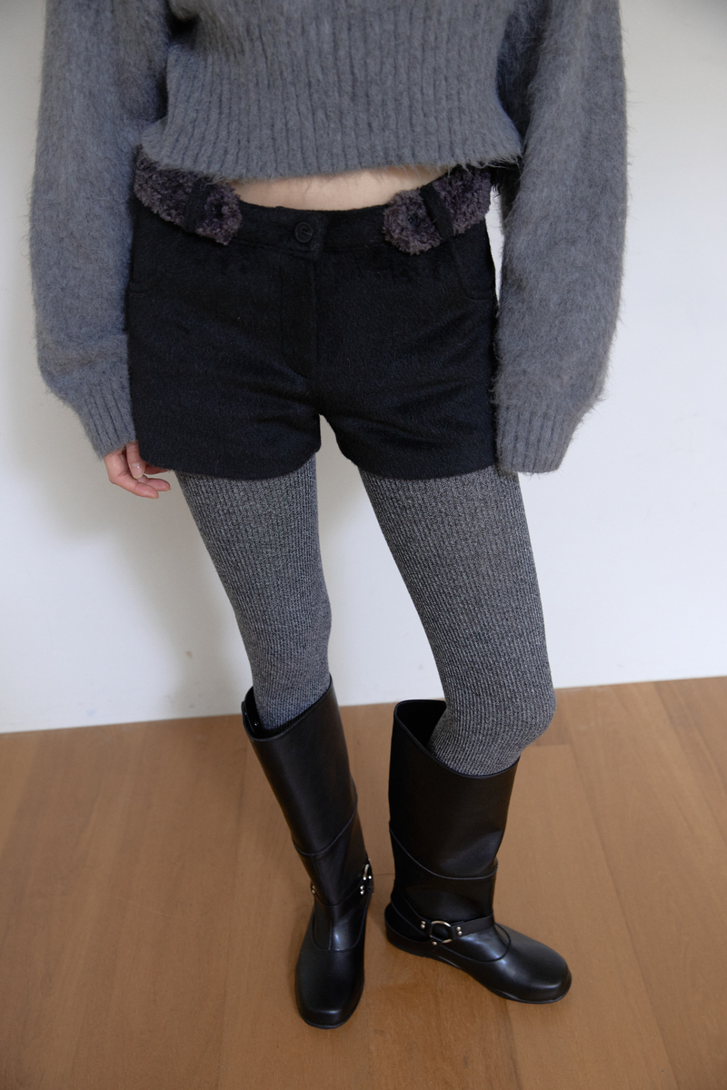 ファーベルト マイクロパンツ (ブラック) | ASURA | HANA(ハナ) #16