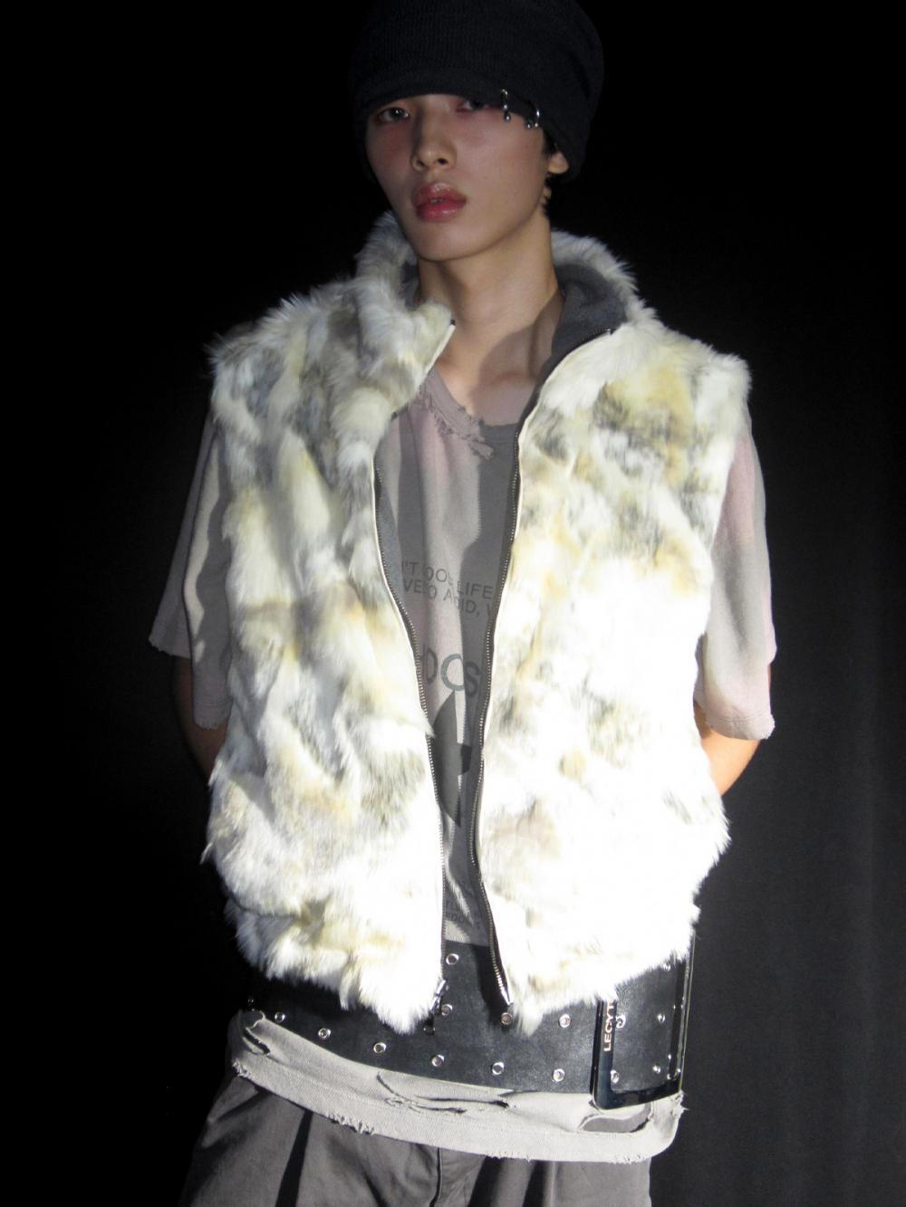 ヘイズ リバーシブルファーベスト_[ベージュ] | LECYTO | HANA(ハナ) #4