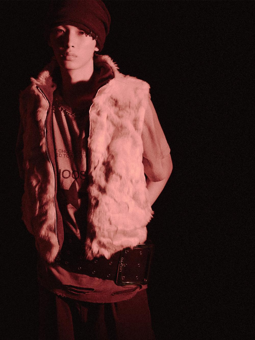 ヘイズ リバーシブルファーベスト_[ベージュ] | LECYTO | HANA(ハナ) #6