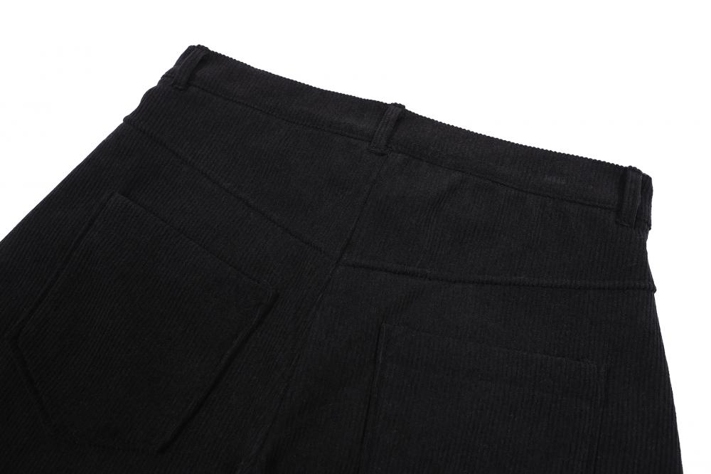 コーデュロイ カーブドパンツ (ブラック) | ASURA | HANA(ハナ) #18