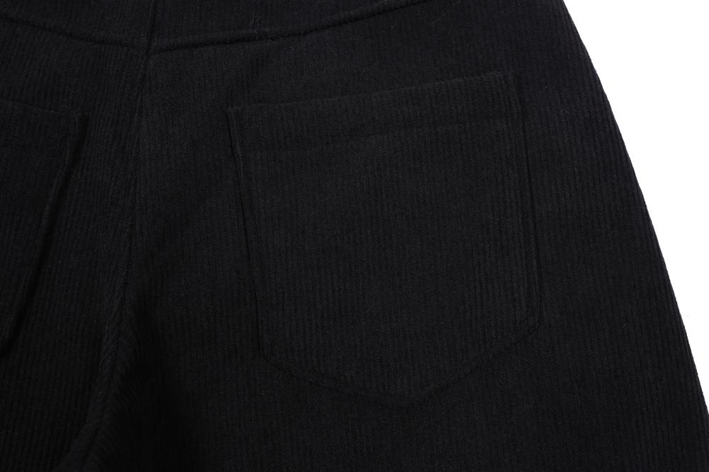 コーデュロイ カーブドパンツ (ブラック) | ASURA | HANA(ハナ) #19