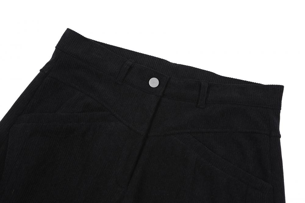 コーデュロイ カーブドパンツ (ブラック) | ASURA | HANA(ハナ) #14