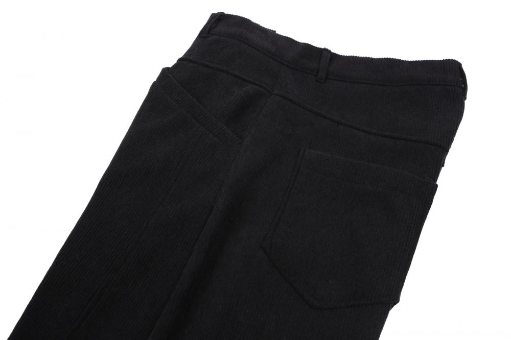 コーデュロイ カーブドパンツ (ブラック) | ASURA | HANA(ハナ) #13