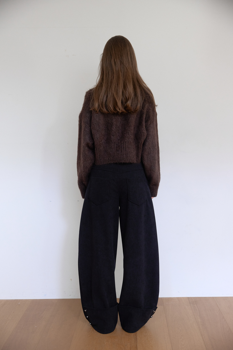 コーデュロイ カーブドパンツ (ブラック) | ASURA | HANA(ハナ) #8