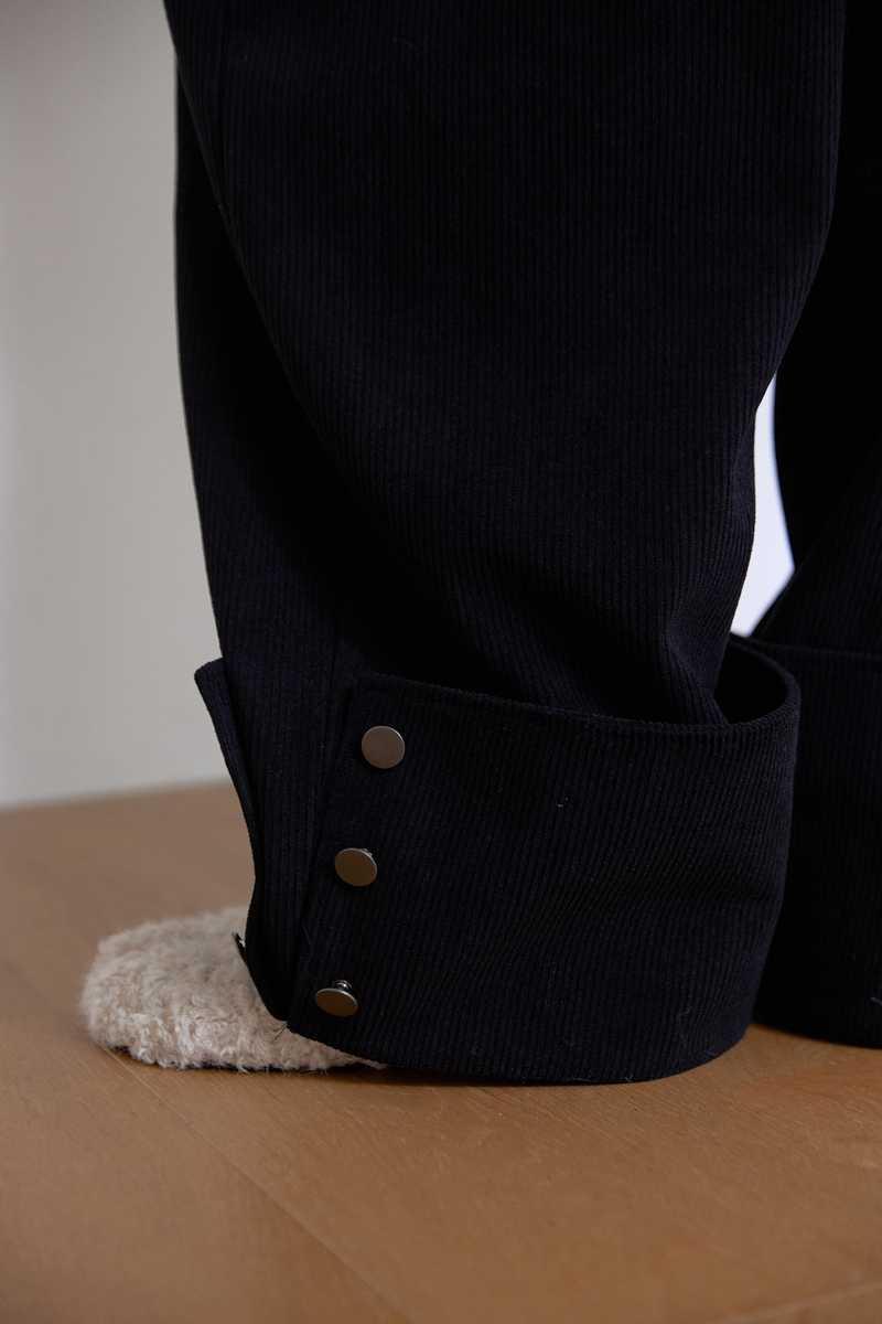 コーデュロイ カーブドパンツ (ブラック) | ASURA | HANA(ハナ) #10