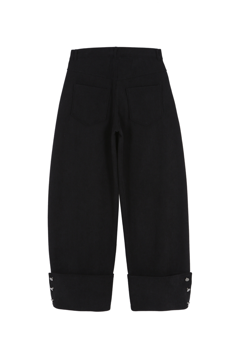 コーデュロイ カーブドパンツ (ブラック) | ASURA | HANA(ハナ) #12