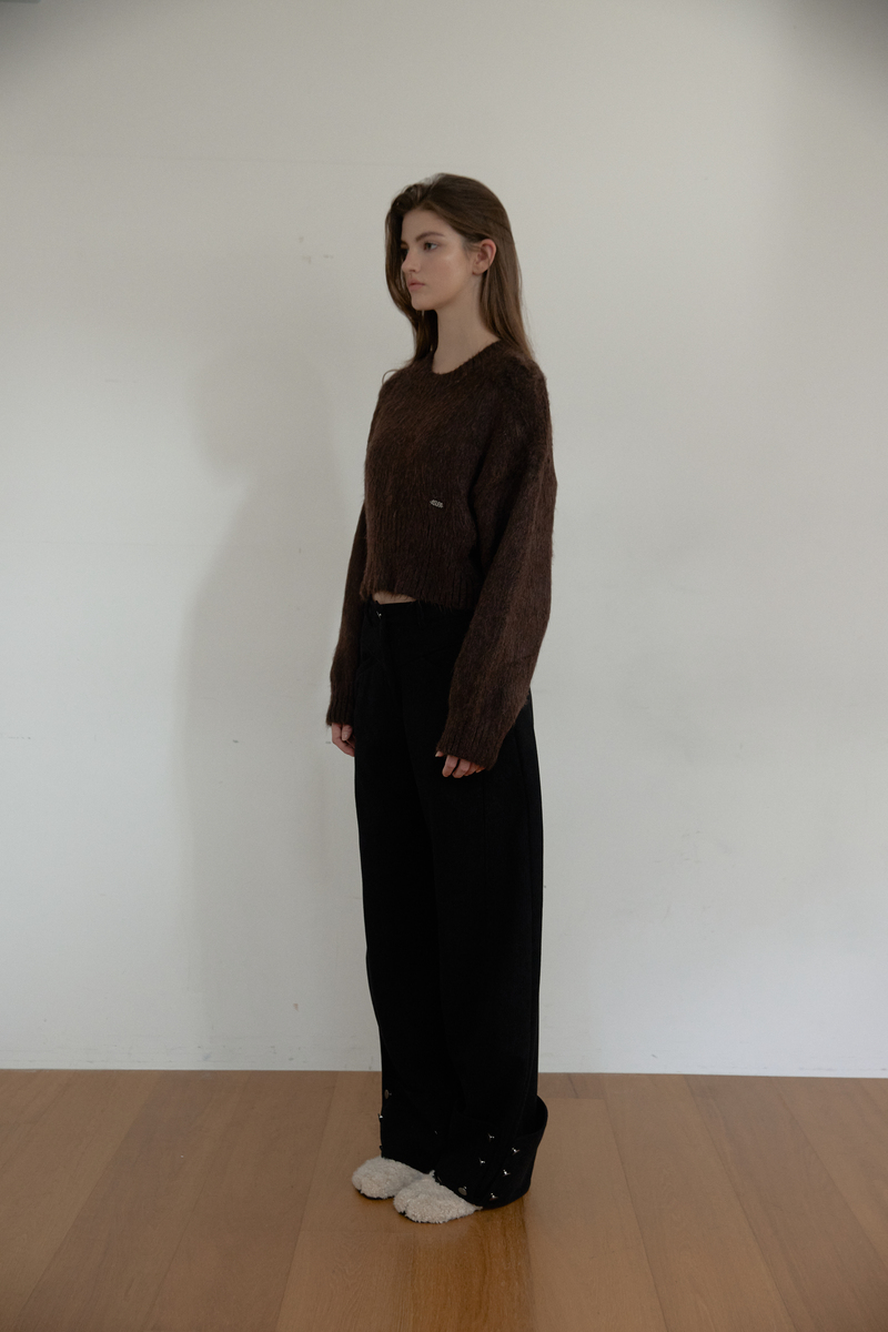 コーデュロイ カーブドパンツ (ブラック) | ASURA | HANA(ハナ) #3