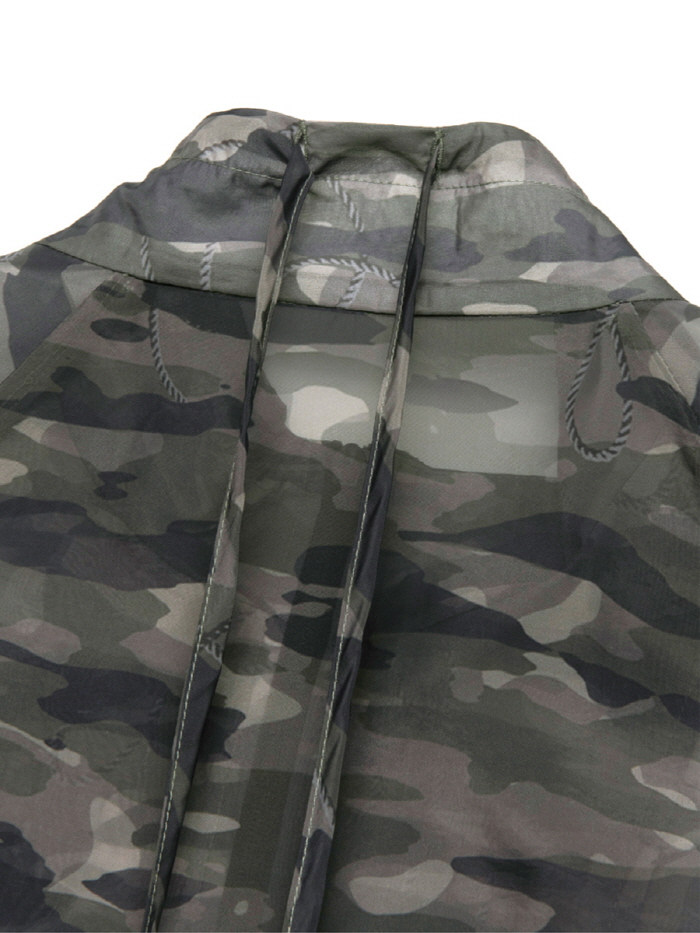 ロープカモフラージュシアーウィンドブレーカー（カーキ） | THREE TO EIGHTY | HANA(ハナ) #5