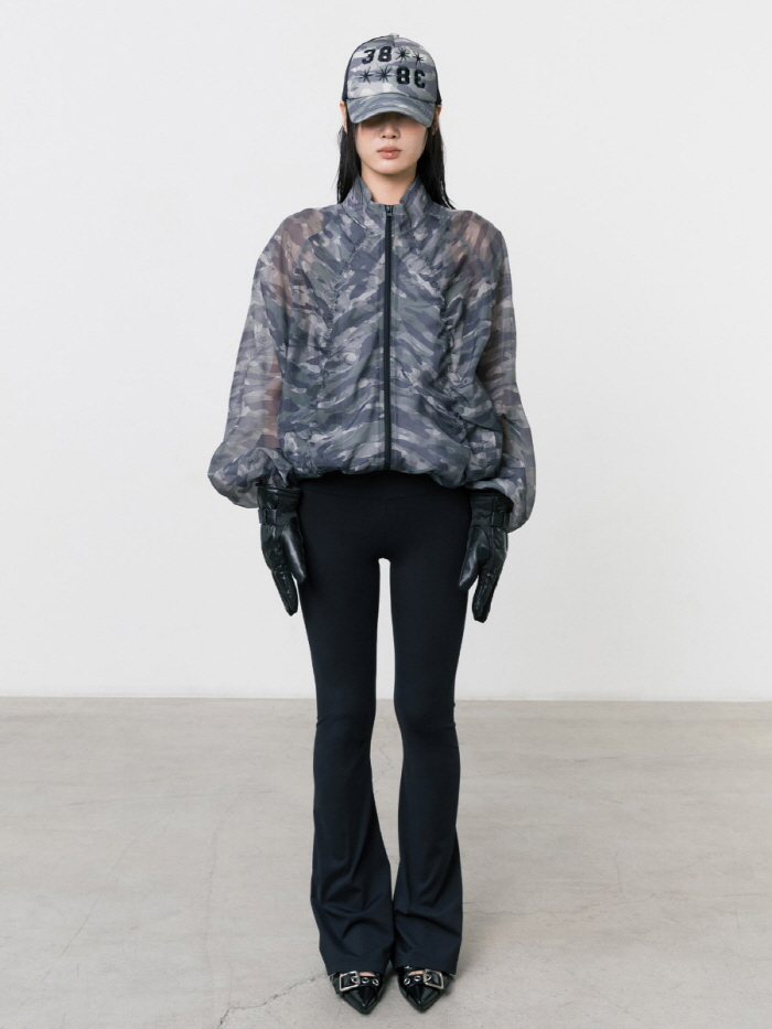 ロープカモフラージュシアーウィンドブレーカー（カーキ） | THREE TO EIGHTY | HANA(ハナ) #8