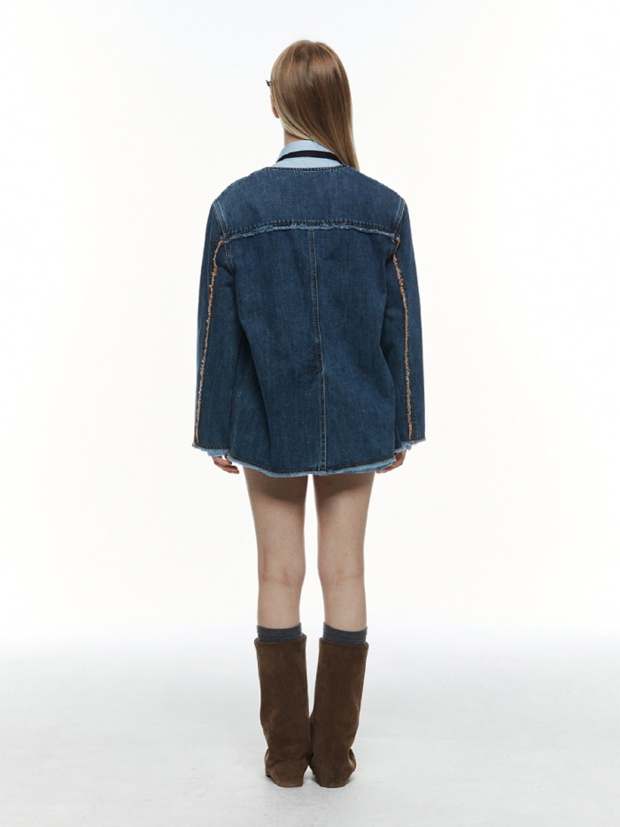 デニムツイードジャケット（ブルー） | THREE TO EIGHTY | HANA(ハナ) #10