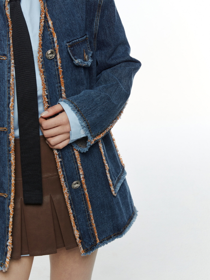 デニムツイードジャケット（ブルー） | THREE TO EIGHTY | HANA(ハナ) #11