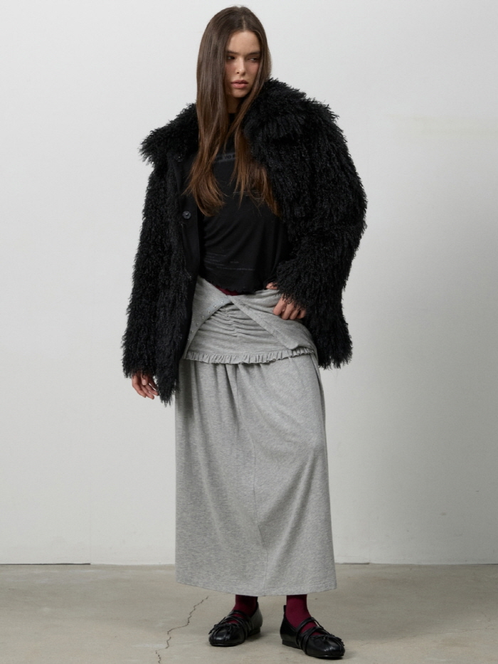 フラッフィーフェイクファージャケット（ブラック） | THREE TO EIGHTY | HANA(ハナ) #8