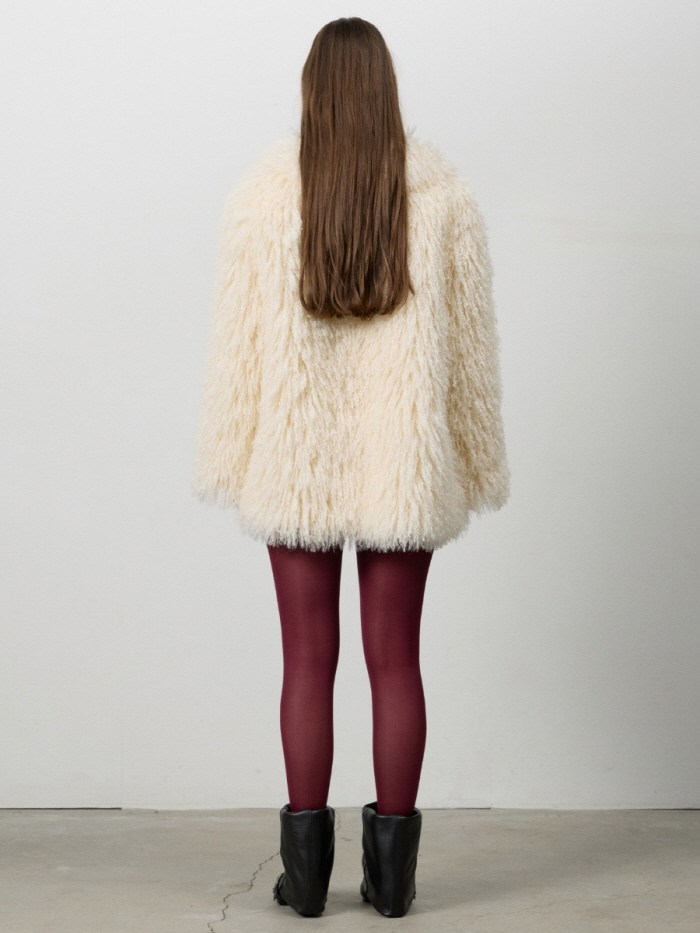 フラッフィーフェイクファージャケット（アイボリー） | THREE TO EIGHTY | HANA(ハナ) #7