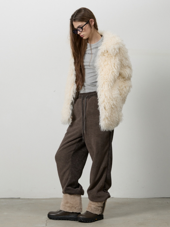 フラッフィーフェイクファージャケット（アイボリー） | THREE TO EIGHTY | HANA(ハナ) #8