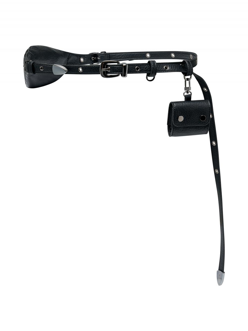 レオカディア レザーベルトバッグ_[ブラック] | LECYTO | HANA(ハナ) #2