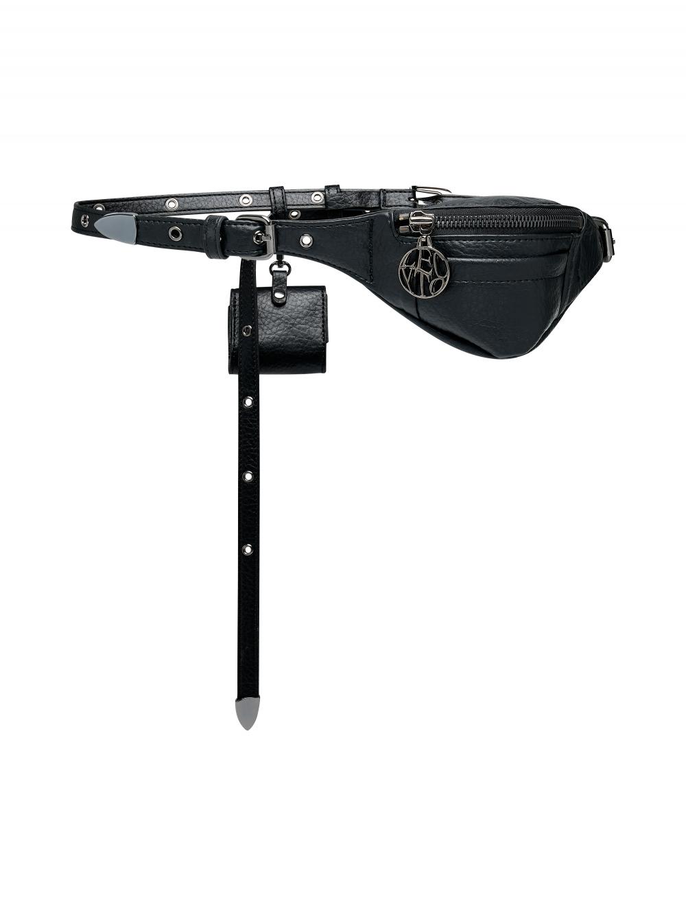 レオカディア レザーベルトバッグ_[ブラック] | LECYTO | HANA(ハナ) #3