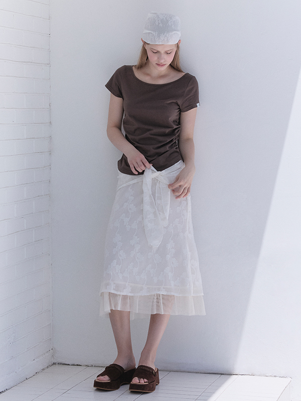 ボートシャーリングTシャツ（ブラウン） | Margarin Fingers | HANA(ハナ) #4