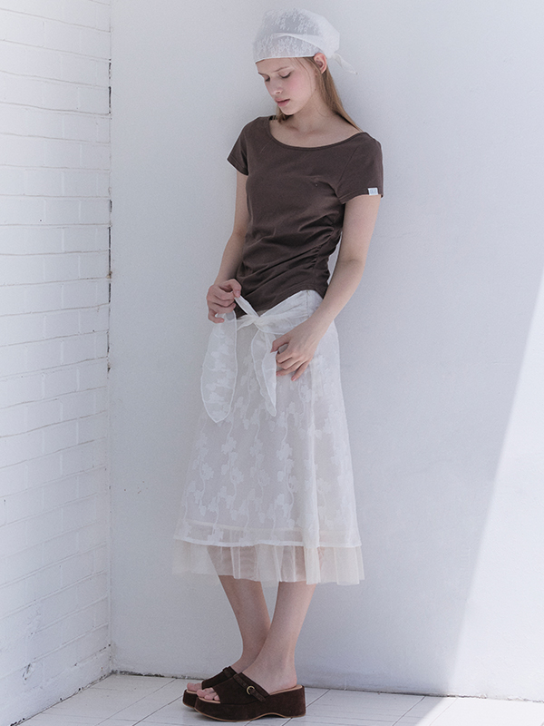 ボートシャーリングTシャツ（ブラウン） | Margarin Fingers | HANA(ハナ) #5