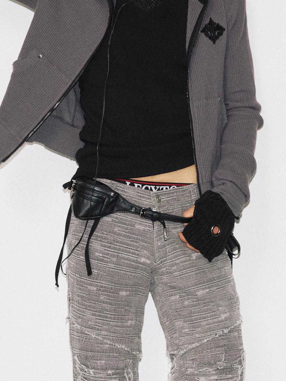 レオカディア レザーベルトバッグ_[ブラック] | LECYTO | HANA(ハナ) #6