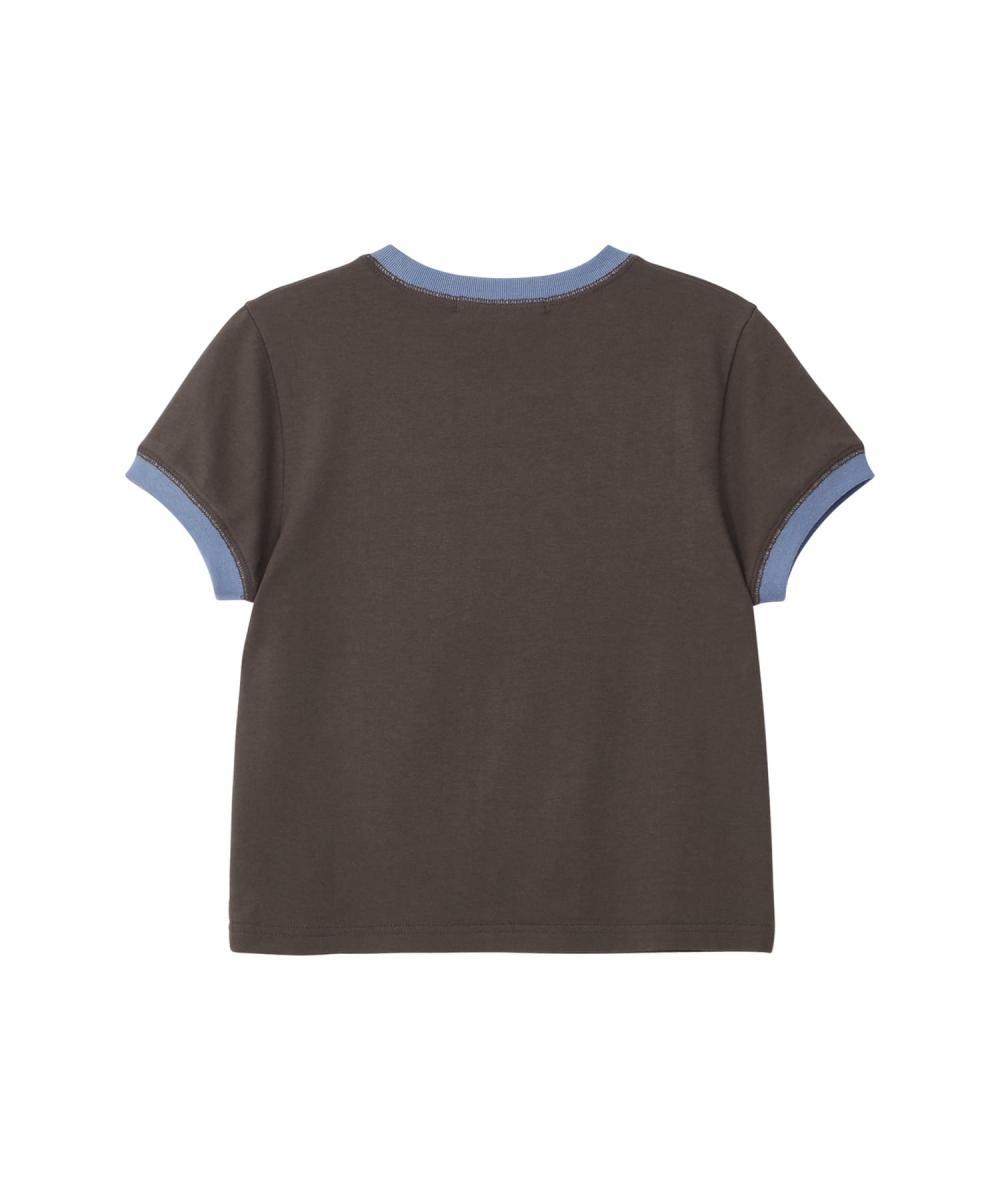ハイジ チェック リンガー Tシャツ-ブラウン | BITTERCELLS | HANA(ハナ) #7