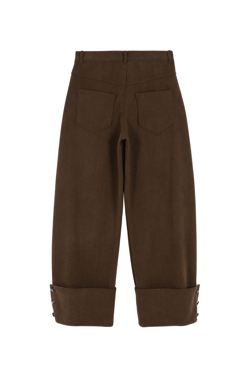 コーデュロイ カーブドパンツ (ブラウン) | ASURA | HANA(ハナ) #11