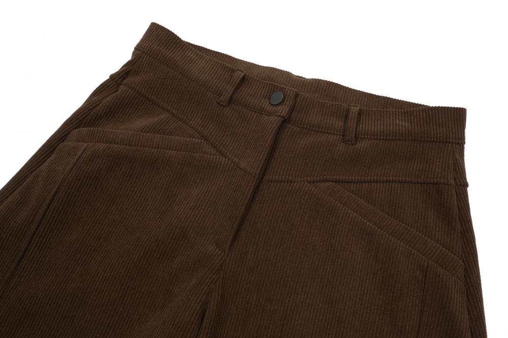 コーデュロイ カーブドパンツ (ブラウン) | ASURA | HANA(ハナ) #12