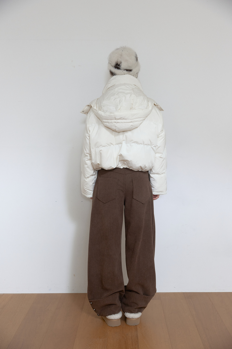 コーデュロイ カーブドパンツ (ブラウン) | ASURA | HANA(ハナ) #3