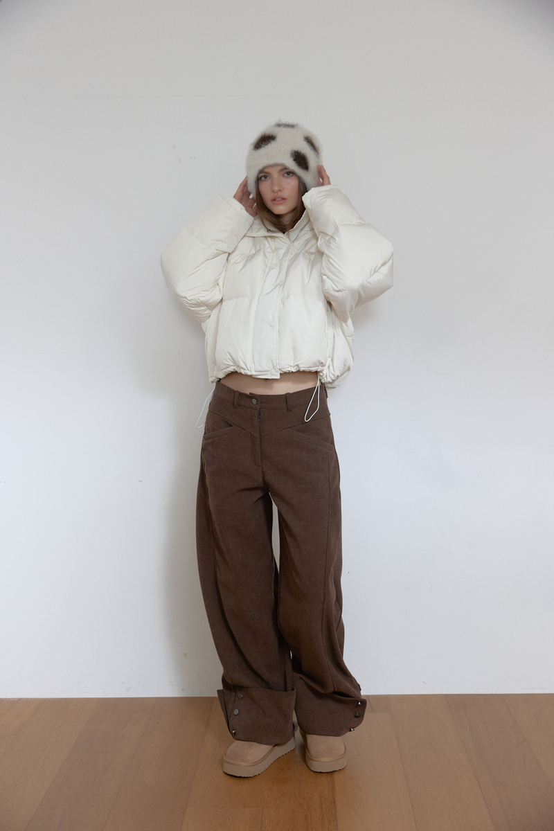 コーデュロイ カーブドパンツ (ブラウン) | ASURA | HANA(ハナ) #5