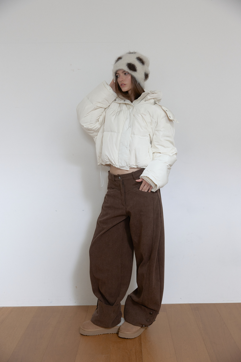 コーデュロイ カーブドパンツ (ブラウン) | ASURA | HANA(ハナ) #6