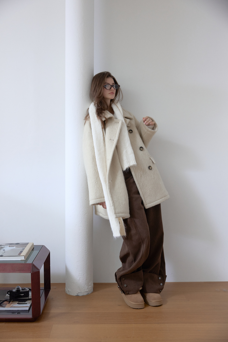 コーデュロイ カーブドパンツ (ブラウン) | ASURA | HANA(ハナ) #9