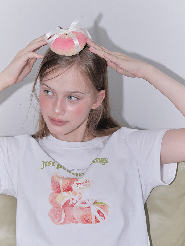 ピーチグラフィックTシャツ（ホワイト） | Margarin Fingers | HANA(ハナ) #5