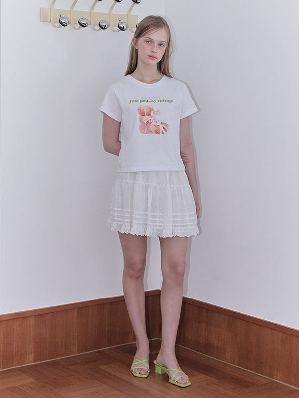 ピーチグラフィックTシャツ（ホワイト） | Margarin Fingers | HANA(ハナ) #6