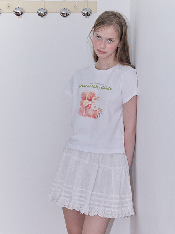 ピーチグラフィックTシャツ（ホワイト） | Margarin Fingers | HANA(ハナ) #7