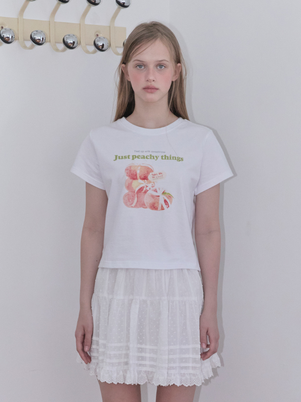 ピーチグラフィックTシャツ（ホワイト） | Margarin Fingers | HANA(ハナ) #8