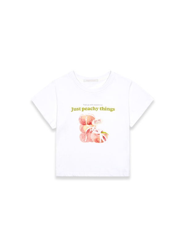 ピーチグラフィックTシャツ（ホワイト） | Margarin Fingers | HANA(ハナ) #9